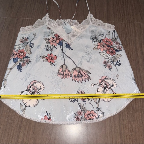 Lovestitch Women’s Medium Floral Print Lace Camisole Tank Racerback - Picture 8 of 9